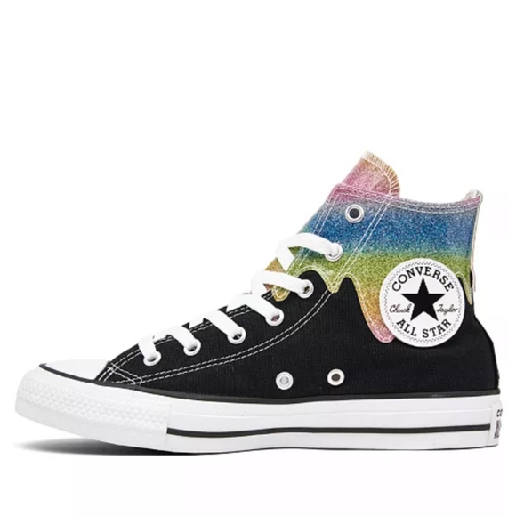 Big Girls Chuck Taylor All Star Glitter Drip High Top Casual - Picture 4 of 5